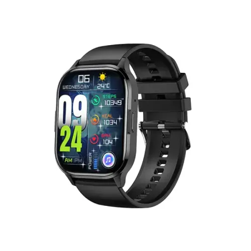 Blisbond Alpha AMOLED Display Bluetooth Calling Smart Watch Black