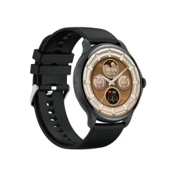 Blisbond Senor AMOLED Display Bluetooth Calling Smart Watch Black