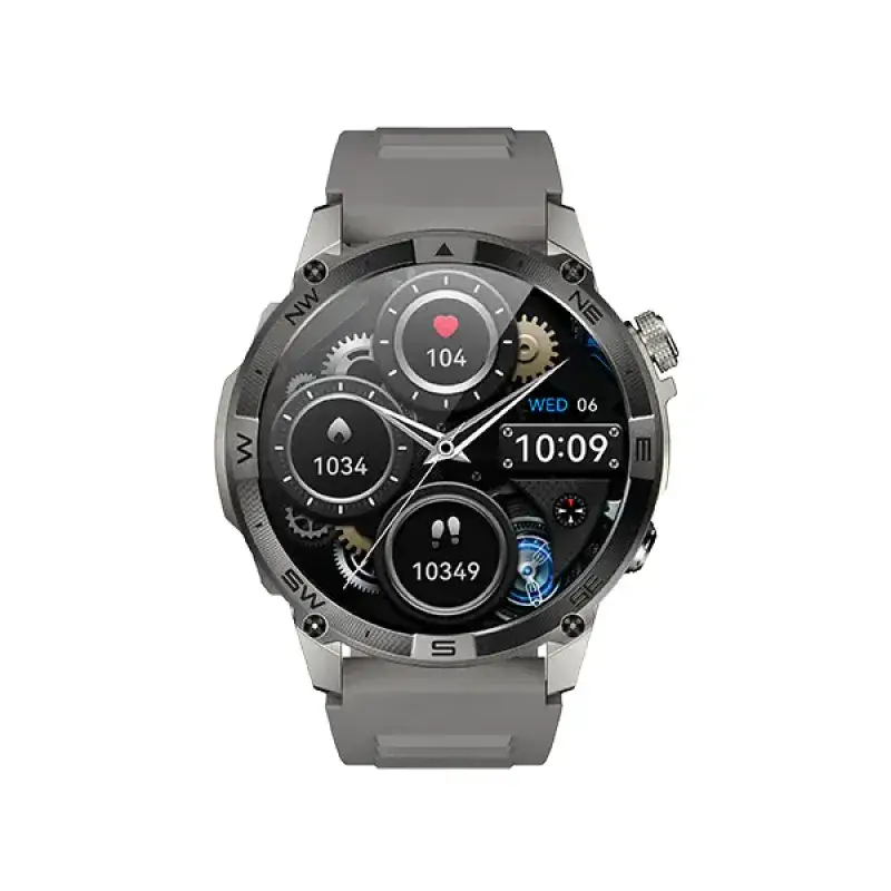 Blisbond Storm AMOLED Display Bluetooth Calling Smart Watch Grey