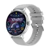 Blisbond Senor AMOLED Display Bluetooth Calling Smart Watch Silver