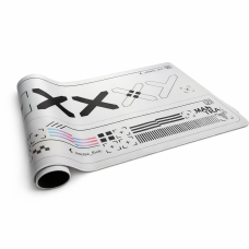 Blisspads BP04 Print Stream White Gaming Mouse Pad