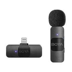 BOYA BY-V1 Ultracompact 2.4GHz Wireless Microphone System for iOS Device