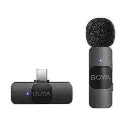 BOYA BY-V10 Ultracompact 2.4GHz Wireless Microphone System for Type-C Device