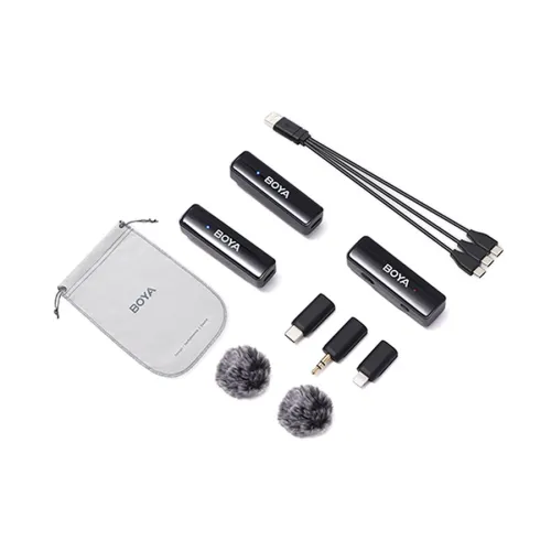 Boya BOYALINK A2 All-In-One Design Wireless Microphone System Without Charging Case