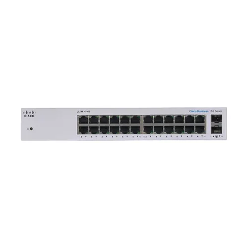 Cisco CBS110 26 Port (24 Gigabit & 2 Gigabit SFP Port) Unmanaged Rackmount Switch