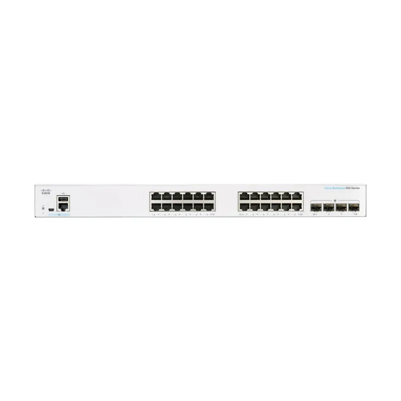 Cisco CBS350-24T-4X 28 Port (24-port 10/100/1000 Ethernet & 4-port 10G SFP+) Managed Switch Cisco CBS350-24T-4X 28 Port (24-port 10/100/1000 Ethernet & 4-port 10G SFP+) Managed Switch