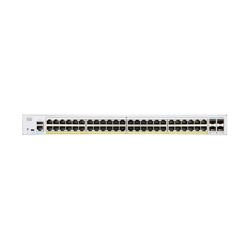 Cisco CBS350-48P-4X 52 Port (48-port 10/100/1000 PoE+ & 4-port 10G SFP+) Managed Switch