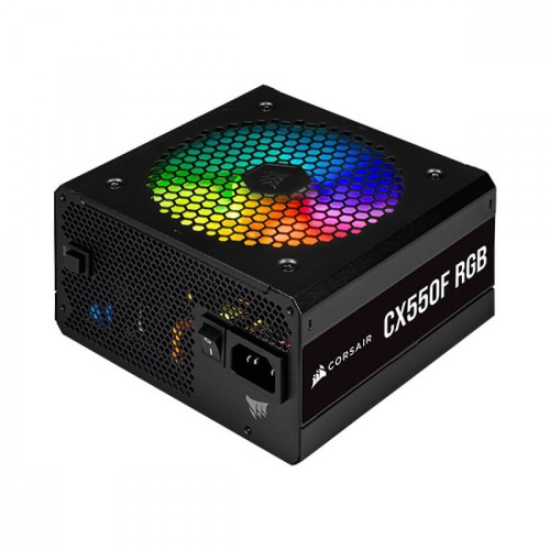 Corsair CX550F RGB 550 Watt 80 Plus Bronze Certified Fully Modular Power Supply