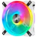 Corsair iCUE QL120 RGB 120mm PWM White Case Fan Triple Fan Kit with Lighting Node CORE