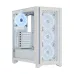 CORSAIR iCUE 4000D RGB AIRFLOW QL Edition Mid Tower True White ATX Gaming Desktop Case