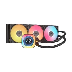 CORSAIR iCUE Link Titan 360 RX LCD RGB AIO Black Liquid CPU Cooler