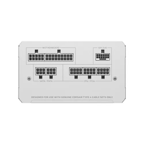 Corsair RMe Series RM850e 850W 80 Plus Gold Fully Modular ATX Power Supply White