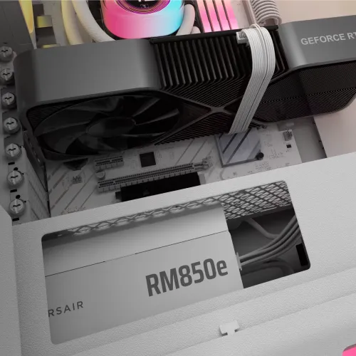 Corsair RMe Series RM850e 850W 80 Plus Gold Fully Modular ATX Power Supply White