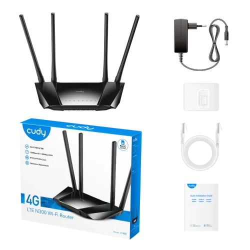 Cudy LT400 300 Mbps 3G/4G & Ethernet Single-Band Wi-Fi Router