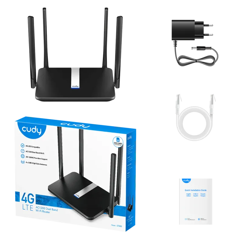 Cudy LT500 4G AC1200 Wi-Fi Router Cudy LT500 4G AC1200 Wi-Fi Router