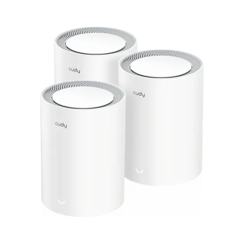 Cudy M3000 V2 AX3000 2.5G Dual Band Wi-Fi 6 Mesh Router White (3 Pack)