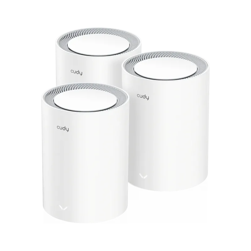 Cudy M3000 AX3000 2.5G Dual Band Wi-Fi 6 Mesh Router White (3 Pack) Cudy M3000 AX3000 2.5G Dual Band Wi-Fi 6 Mesh Router White (3 Pack)