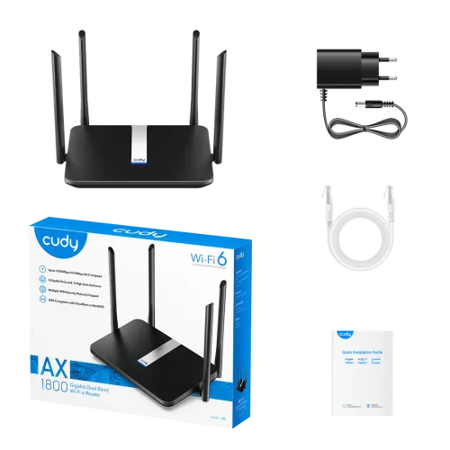 Cudy X6 AX1800 Mbps Gigabit Dual-Band Wi-Fi 6 Router