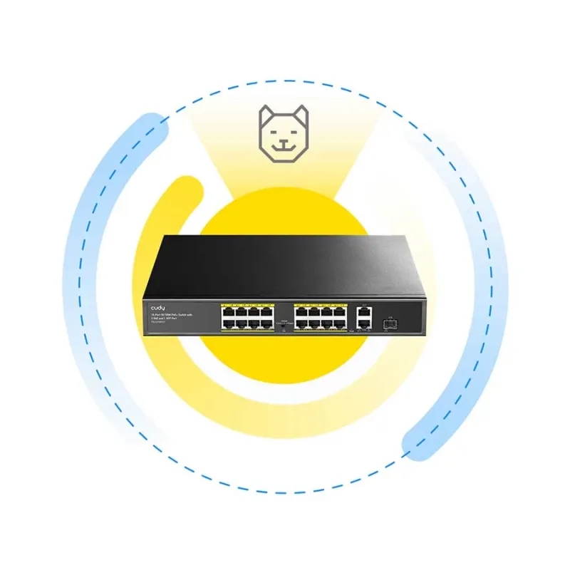 Cudy FS1018PS1 16 Port 10/100Mbps PoE+ Unmanaged Switch Cudy FS1018PS1 16 Port 10/100Mbps PoE+ Unmanaged Switch