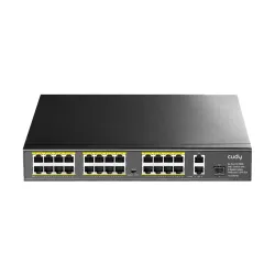Cudy FS1026PS1 24 Port 10/100Mbps PoE+ Unmanaged Switch with 2 Gigabit Uplink Ports + 1 SFP Port Cudy FS1026PS1 24 Port 10/100Mbps PoE+ Unmanaged Switch with 2 Gigabit Uplink Ports + 1 SFP Port