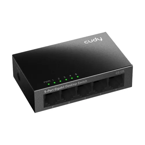 Cudy GS105 4.0 5 Port (5-Port 10/100/1000Mbps Ethernet) Unmanaged Gigabit Desktop Switch