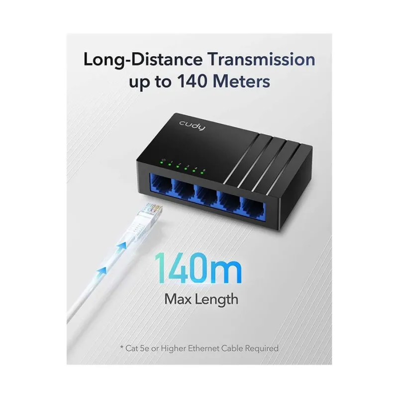 Cudy GS105D 4.0 5 Port Unmanaged Desktop Switch