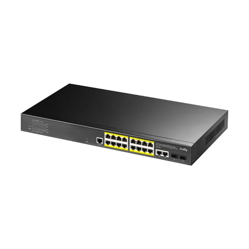Cudy GS2018PS2 1.0 20 Port (16-Port 10/100/1000Mbps PoE+, 2-Port Uplink, 2-Port SFP) L2 Managed Network Switch