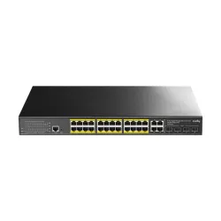 Cudy GS2028PS4 1.0 300W 28 Port (24-Port 10/100/1000Mbps PoE+, 4-Port SFP/TP Combo) Managed Network Switch