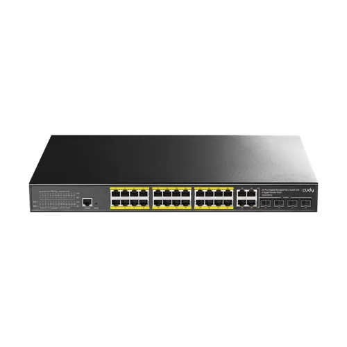 Cudy GS2028PS4 1.0 400W 28 Port (24-Port 10/100/1000Mbps PoE+, 4-Port SFP/TP Combo) Managed Network Switch