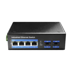 Cudy IG1004S2P 1.0 6 Port (4-Port 10/100/1000Mbps PoE+, 2-Port SFP) Industrial Unmanaged Network Switch