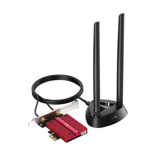 Cudy WE4000 2.0 AX5400 Mbps Tri Band Wi-Fi 6E & Bluetooth 5.3 PCI Express Network Adapter