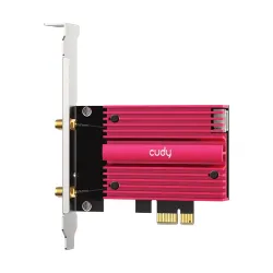 Cudy WE4000 2.0 AX5400 Mbps Tri Band Wi-Fi 6E & Bluetooth 5.3 PCI Express Network Adapter