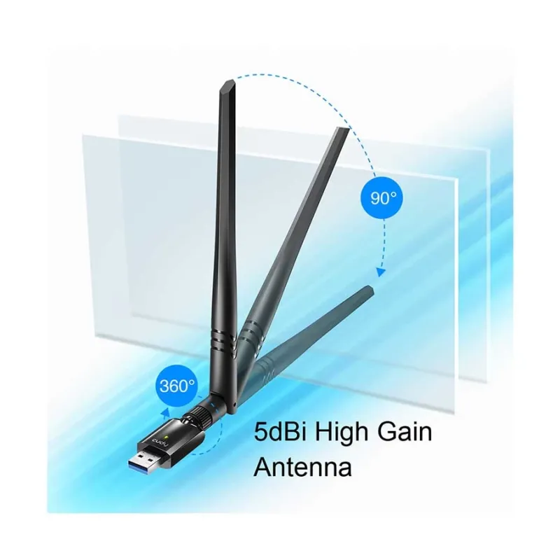 Cudy WU1400 AC1300 Mbps Dual Band Wi-Fi USB Adapter