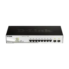 D-Link DGS-1210-10P Gigabit 10-Port (8 PoE & 2 Gigabit SFP) Smart Managed PoE Switch