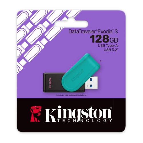 Kingston DataTraveler Exodia S 128 GB USB 3.2 Pen Drive Kingston DataTraveler Exodia S 128 GB USB 3.2 Pen Drive