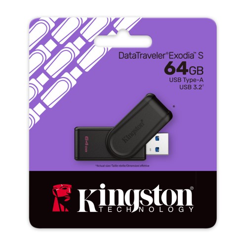 Kingston DataTraveler Exodia S 64 GB USB 3.2 Pen Drive Kingston DataTraveler Exodia S 64 GB USB 3.2 Pen Drive