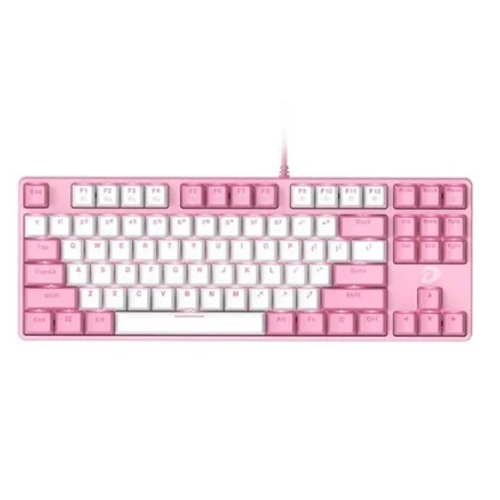 Dareu EK87 Mechanical Gaming Keyboard (Pink-White)