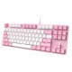 Dareu EK87 Mechanical Gaming Keyboard (Pink-White)