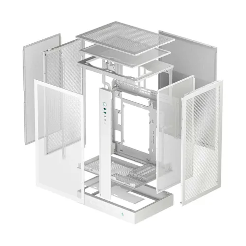 DeepCool CH270 Digital WH M-ATX Mini-Tower Gaming Casing with Digital Display