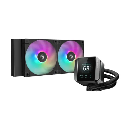 DeepCool MYSTIQUE 240 ARGB 240mm Liquid CPU Cooler With Display