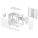 Deepcool CG330 3F WH Micro-ATX Compact PC Case