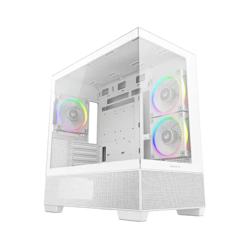 Deepcool CG380 3F WH Micro ATX Mid Tower White Casing