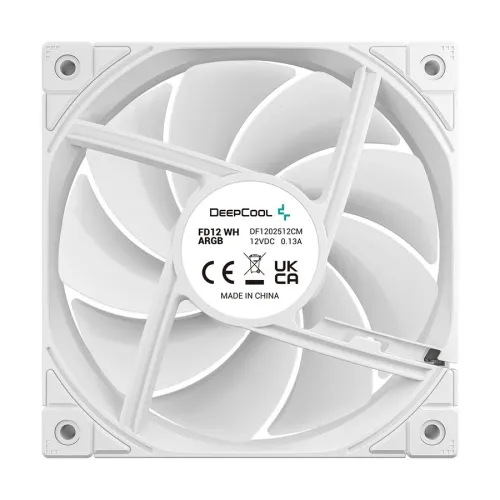 Deepcool FD12 WH ARGB (1xFAN) White Casing Cooling Fan