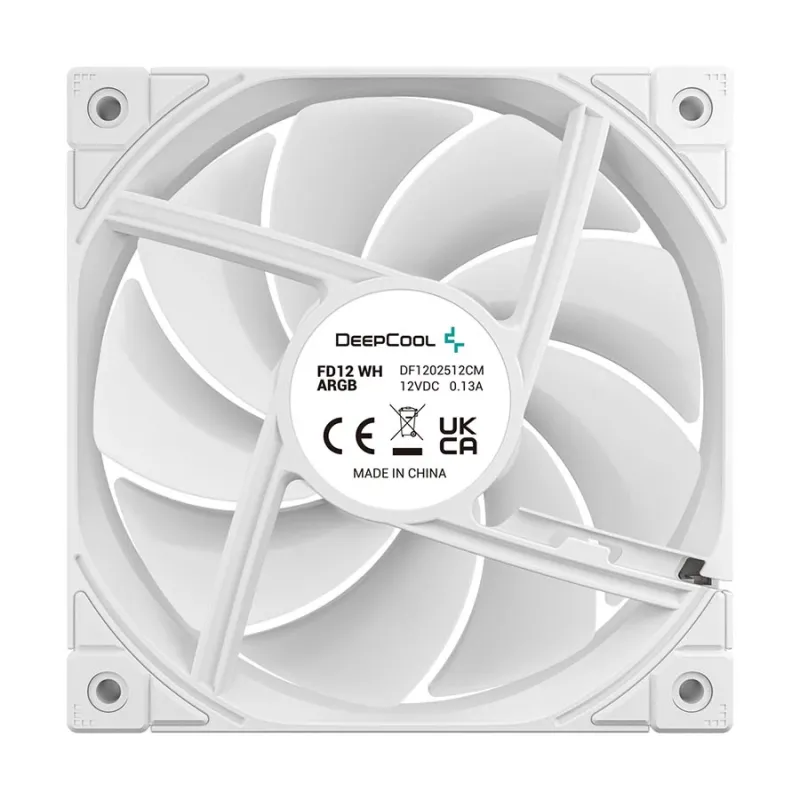 Deepcool FD12 WH ARGB (1xFAN) White Casing Cooling Fan