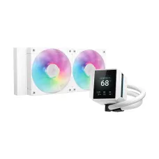 DeepCool MYSTIQUE 240 WH ARGB 240mm Liquid CPU Cooler With Display
