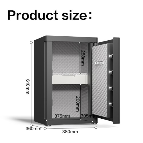 Deli ET594 Fingerprint Password Digital Safe Box / Locker / Vault Deli ET594 Fingerprint Password Digital Safe Box / Locker / Vault