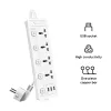 Deli ET411 2 Pin 4 Port 2 Meter Power Strip
