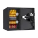 Deli ET580 Black Digital Safe Box (Key, Password & Fireproof)
