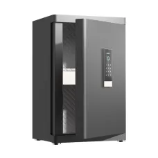 Deli ET594 Black Automatic Door Digital Safe Box (Key, Password & Fingerprint)