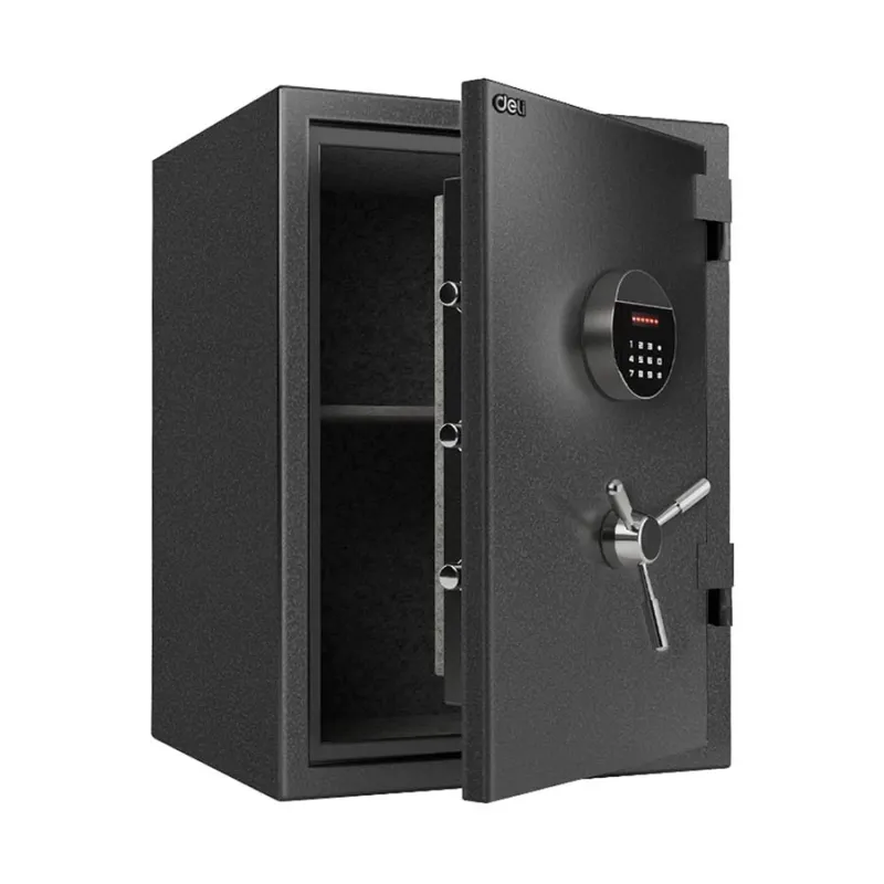 Deli ET600 Dark Gray Digital Safe Box (Key, Password & Fireproof) Deli ET600 Dark Gray Digital Safe Box (Key, Password & Fireproof)